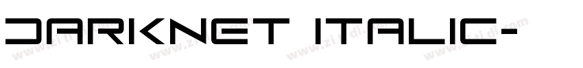 DarkNet Italic字体转换